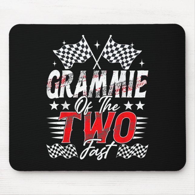Mousepad Grammo Do Dois Carro Rápido De Corrida De Aniversá (Frente)