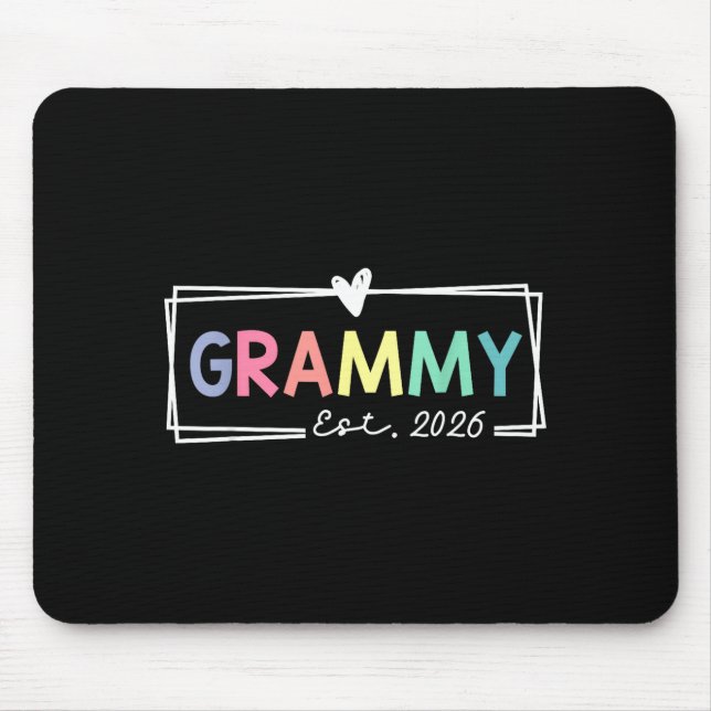 Mousepad Grammy Est 2026 Promoted To Grandma 2026 For Grand (Frente)