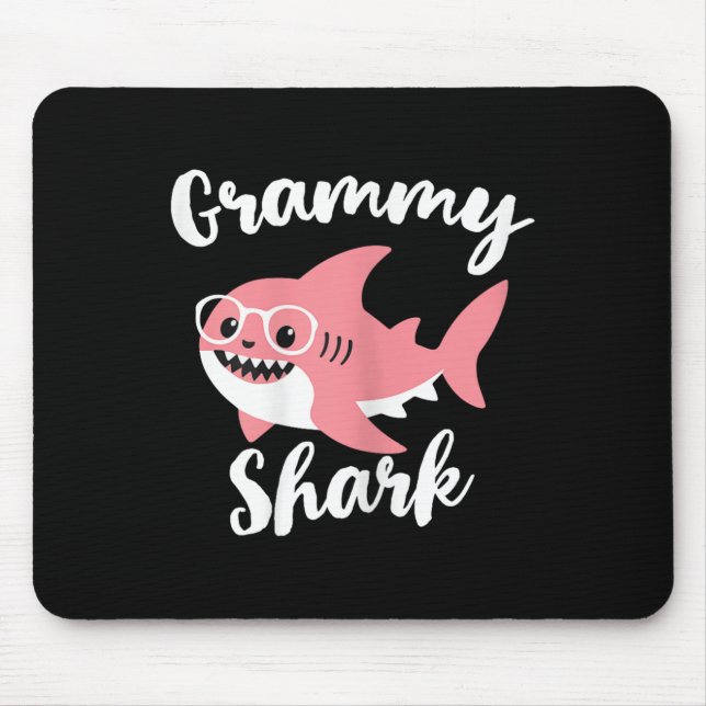 Mousepad Grammy Shark Mother's Day Grandma Funny  (Frente)