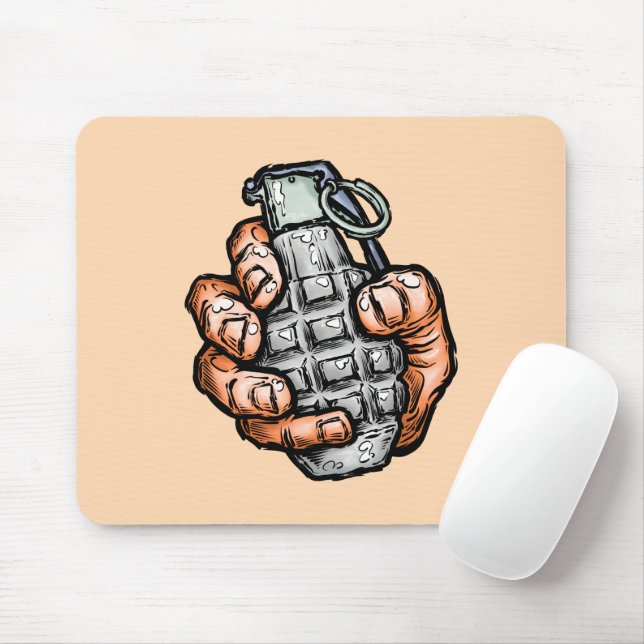 Mousepad Granada Mão no Estilo História em quadrinhos (Com mouse)
