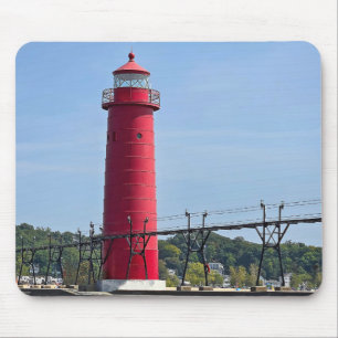 Mousepad Grand Haven Michigan Lighthouse