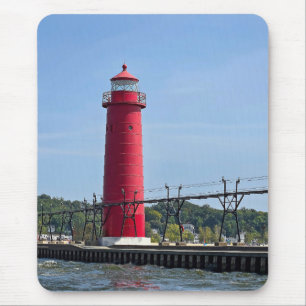 Mousepad Grand Haven Michigan Lighthouse