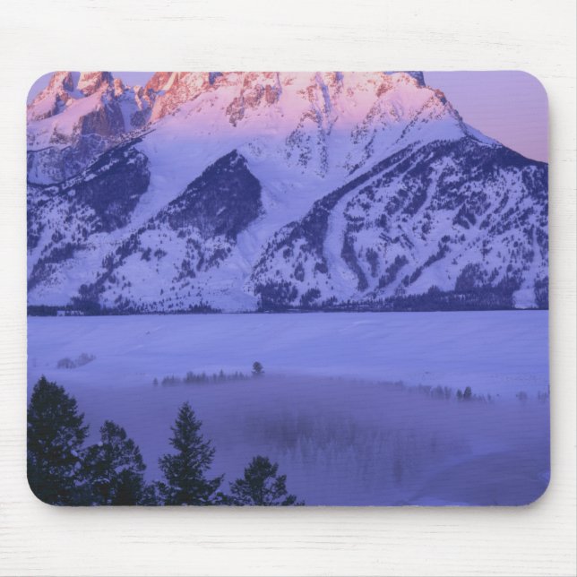 Mousepad GRAND TETON NATIONAL PARK, WYOMING. EUA. Nevoeiro  (Frente)