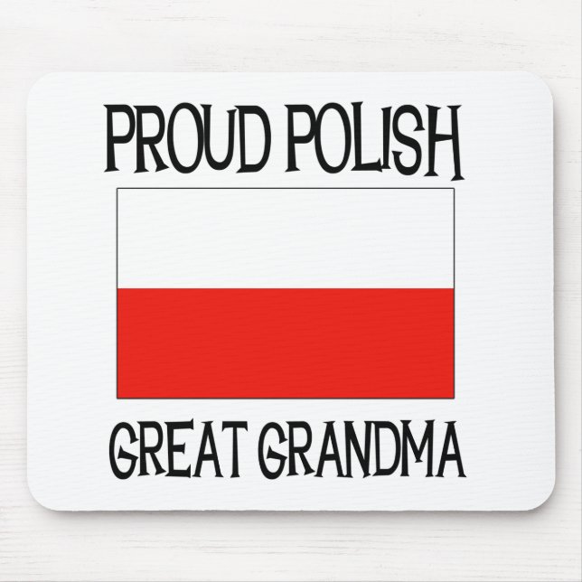 Mousepad Grande avó polonesa orgulhosa (Frente)