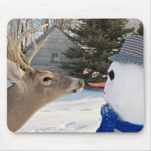 Mousepad grande buck e boneco de neve