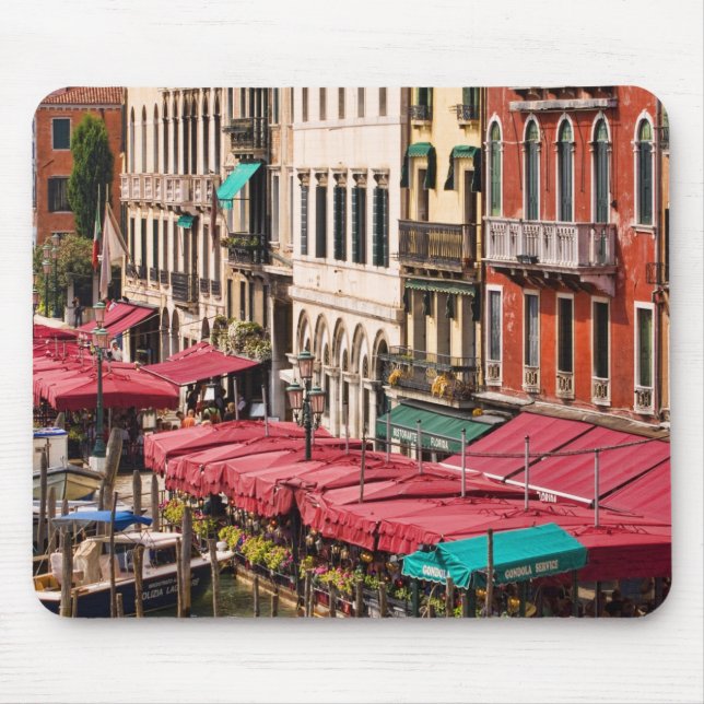 Mousepad Grande Canal de Veneza Itália com barcos gôndola (Frente)