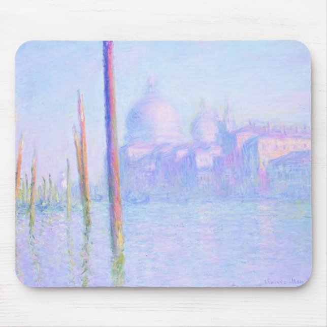 Mousepad Grande Canal em Veneza (por Claude Monet) (Frente)