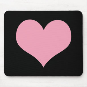 Mousepad Grande Coração de Amor Rosa