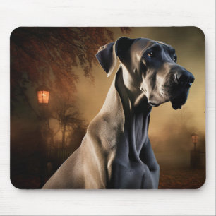 Mousepad Grande Danês Assustador de Halloween