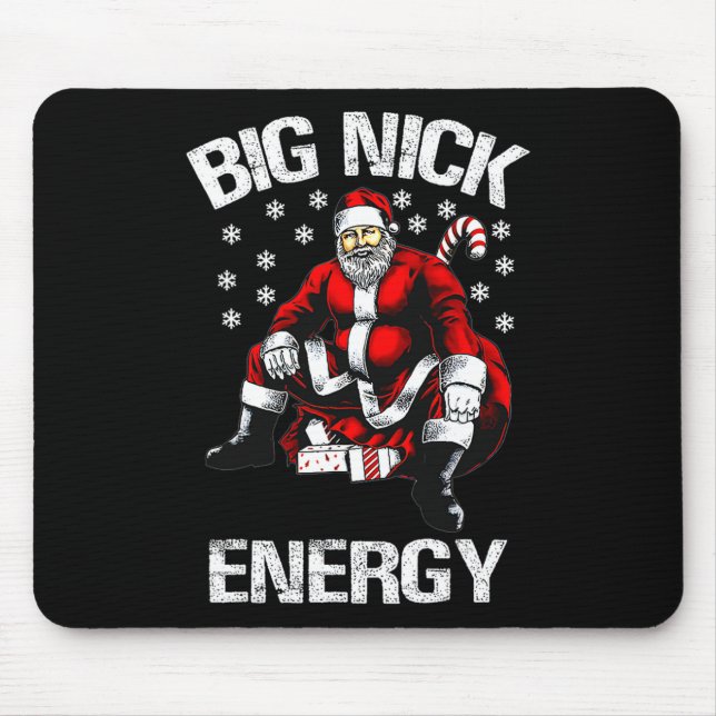 Mousepad Grande Energia Nick Divertido Natal Santa 1  (Frente)
