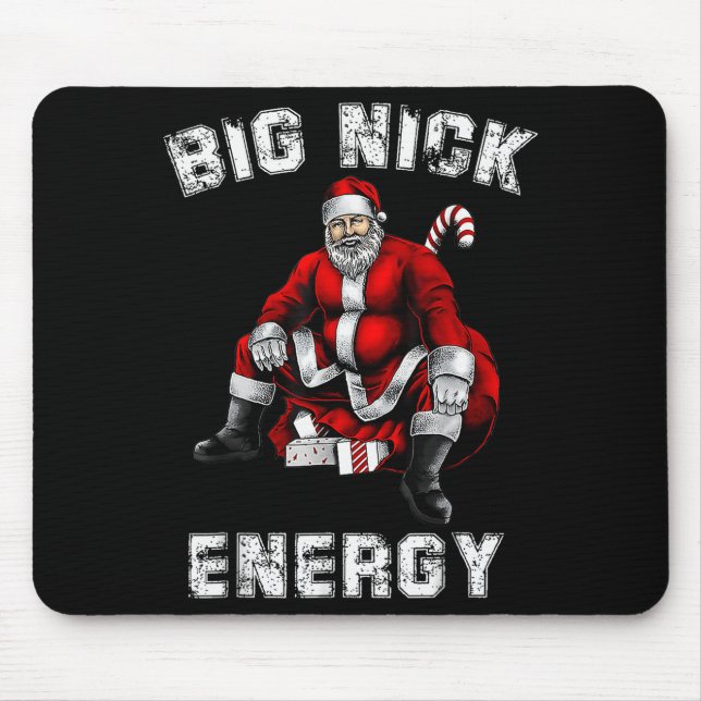 Mousepad Grande Energia Nick Santa Natal Divertido  (Frente)