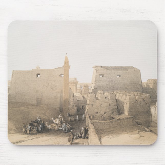Mousepad Grande entrada para o Templo Luxor, Egito (Frente)