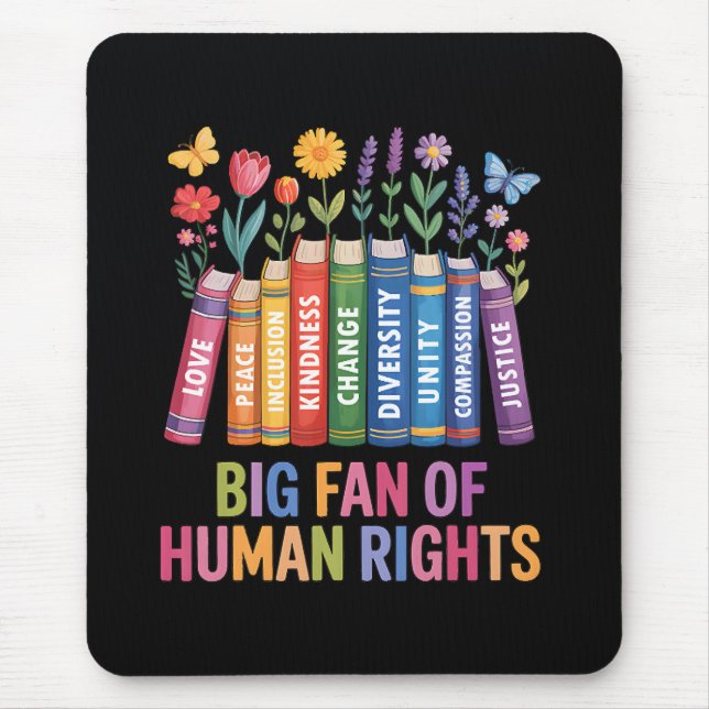 Mousepad Grande Fã dos Direitos Humanos  (Frente)