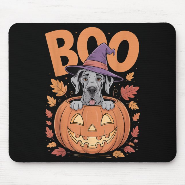Mousepad Grande Figurino De Dane No Halloween De Pumpkin, G (Frente)