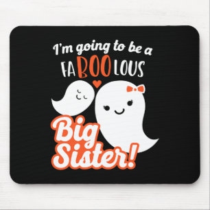 Mousepad Grande Irmã Grávida Anunciando Meninas Fantasmas B