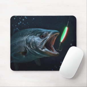 Mousepad Grande Peixe com Isca Neon