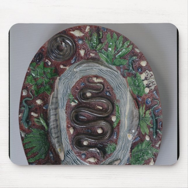Mousepad Grande prato oval moldado no alivio (Frente)