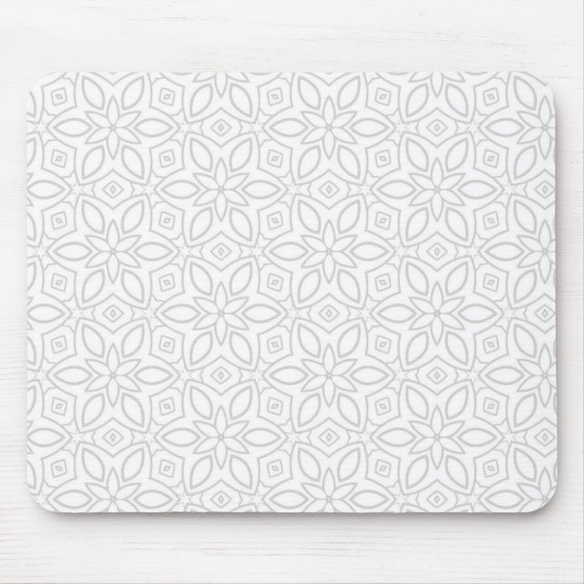 Mousepad Grande Tapete de Mouse Geométrico Boho Neutro para (Frente)