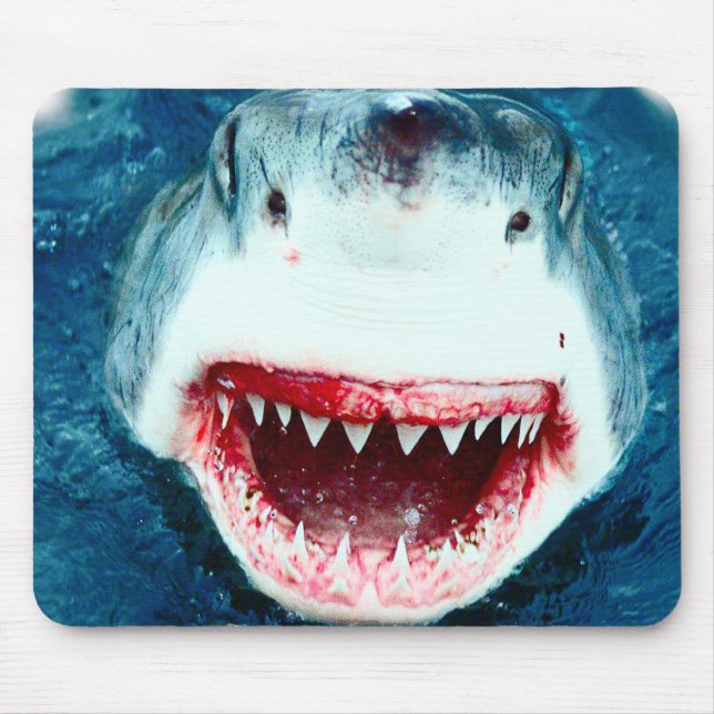 Mousepad Grande tubarão branco (Frente)