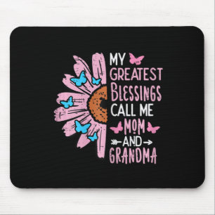 Mousepad Grandes Bênçãos Me Chame de Dia de as mães da vovó