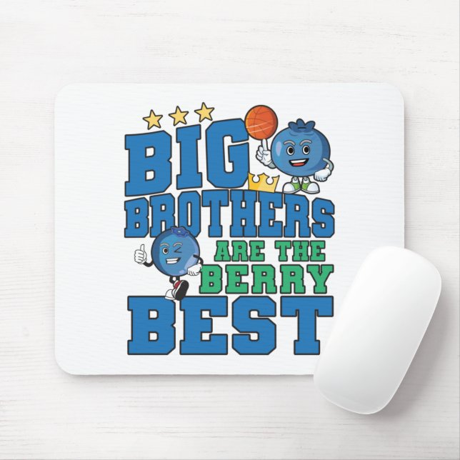 Mousepad Grandes Irmãos são os Melhores - Piada de Mirtilo (Com mouse)