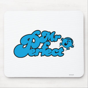 Mousepad Grandes letras azuis do Sr. Perfeito