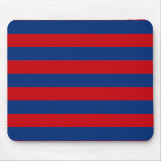 Mousepad Grandes listras horizontais vermelhas e azuis