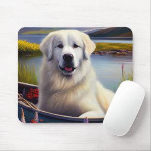Mousepad Grandes Pirenéus de Remo: Uma Aventura Cênica