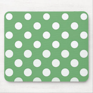 Mousepad Grandes pontos brancos em verde lima
