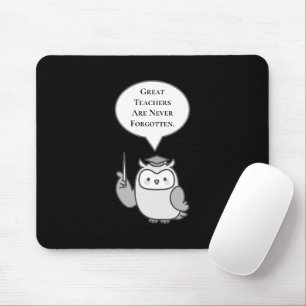Mousepad Grandes Professores Nunca São Esquecidos Coruja Fo