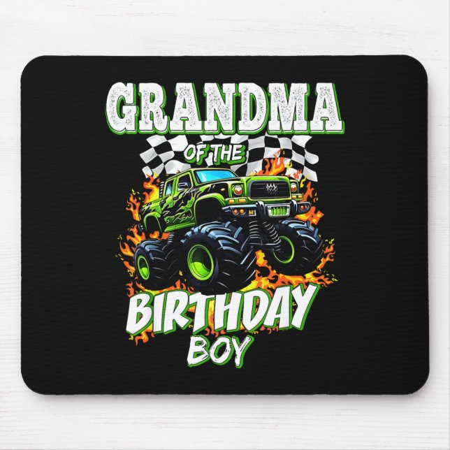 Mousepad Grandma Of The Birthday Boy Monster Truck Birthday (Frente)
