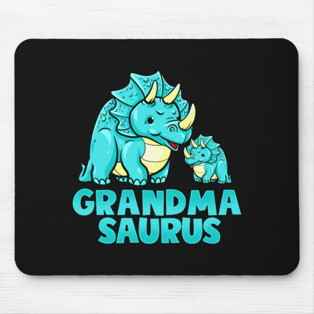 Mousepad Grandma Saurus Funny Grandmasaurus Dinosaur  (Frente)