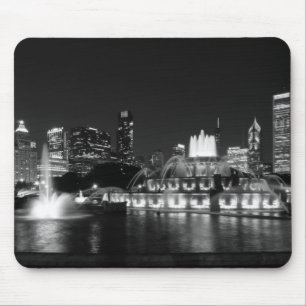 Mousepad Grant Park Chicago Grayscale