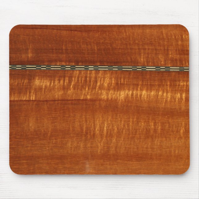 Mousepad Grão de madeira dourada com fundo do embutimento (Frente)