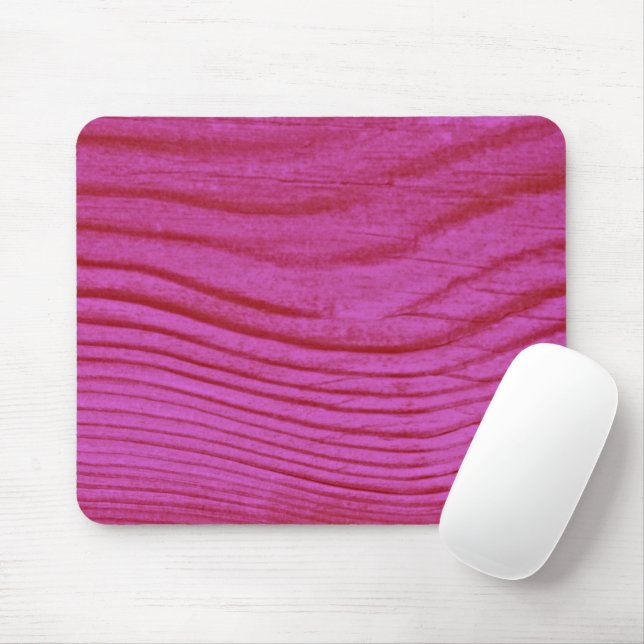 Mousepad Grãos de Madeira Rosa Quente (Com mouse)