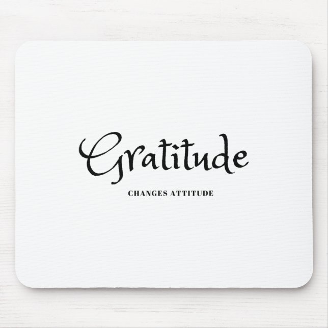 Mousepad Gratidão Muda a atitude Ação de Graças Cai Seaso (Frente)