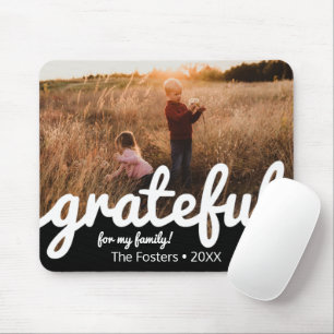 Mousepad Gratidão Por Minha Família Foto Personalizada