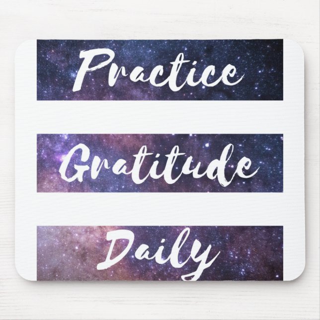Mousepad Gratitude da prática diária (Frente)