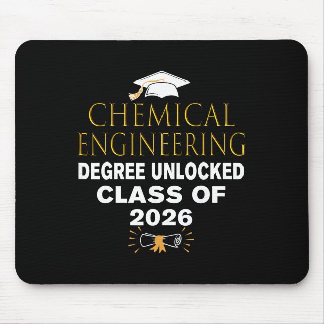 Mousepad Grau de Engenharia Química Desbloqueado Cl De 2026 (Frente)
