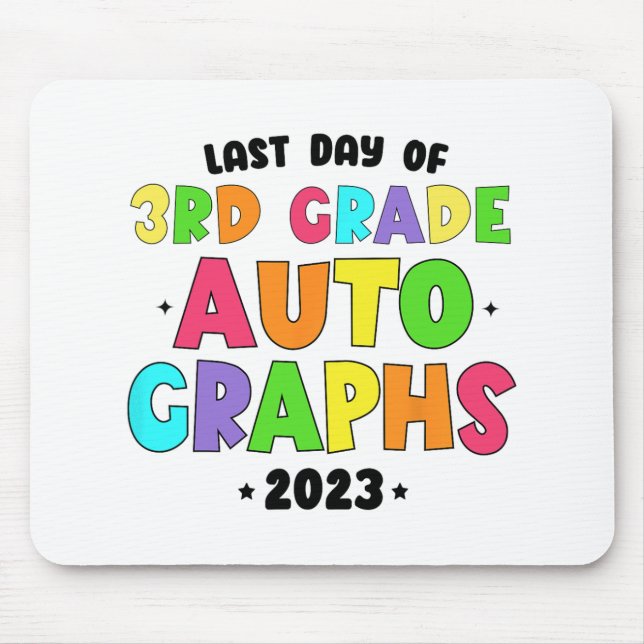 Mousepad Grau No Último Dia De Autografos Escolares (Frente)