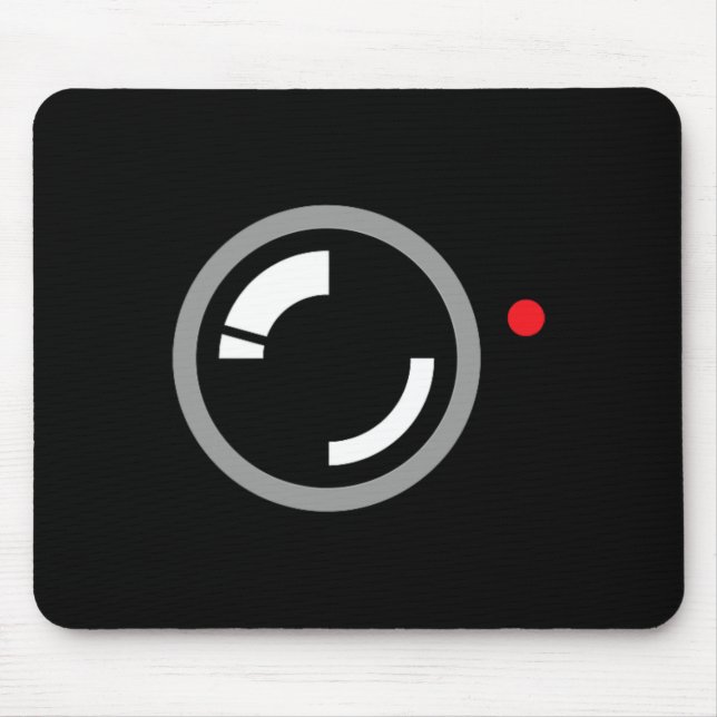 Mousepad Gravação de vídeo secreto Engraçado Cameraman Hall (Frente)