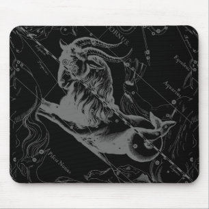 Mousepad Gravura de Hevelius do mapa da constelação do