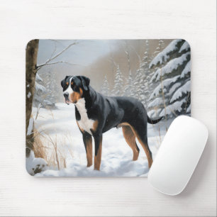 Mousepad Greater Swiss Mountain Deixe Nevar Natal