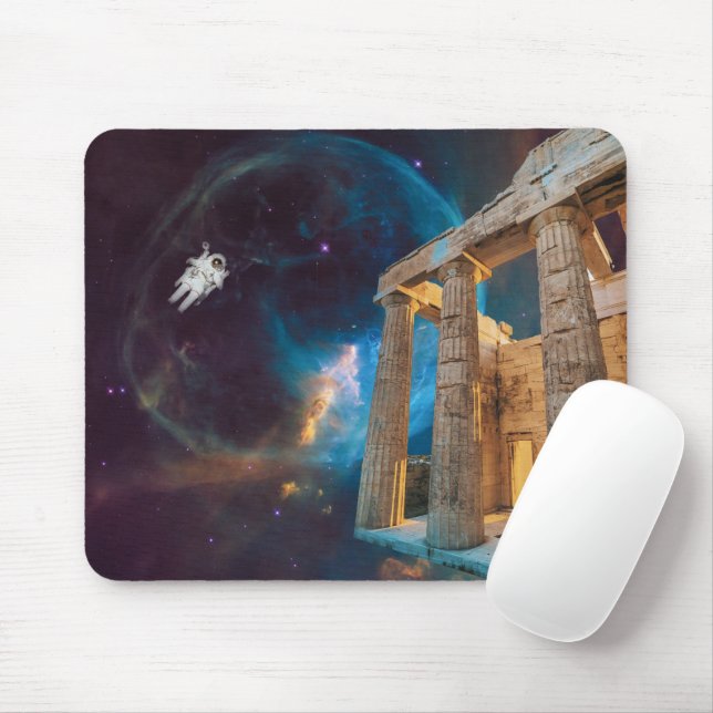 Mousepad Grécia de Acrópole Partenon encontra espaço (Com mouse)