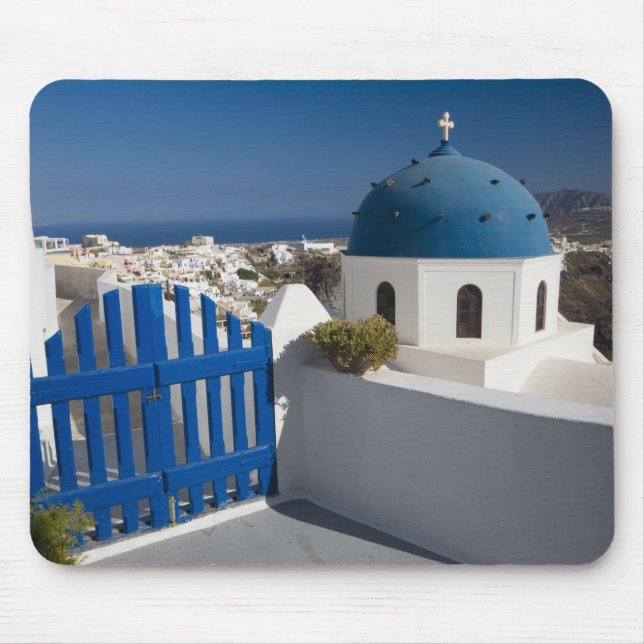 Mousepad Grécia e Ilha Grega de Santorini a partir do (Frente)
