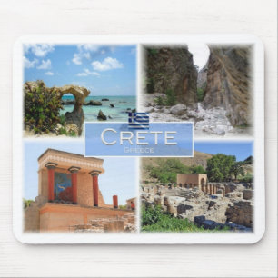 Mousepad Grécia GR - Creta - Cnossos - Elafonisi -