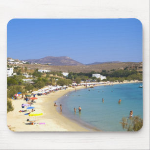 Mousepad Grécia, Ilha de Paros, Praia de Krios vista de cim