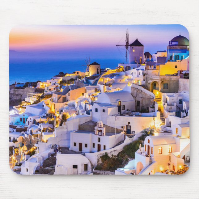 Mousepad Grécia Oia Santorini (Frente)