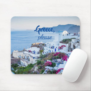Mousepad Grécia por favor/ Personalizado/ Paisagem de Sant