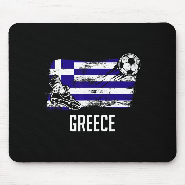 Mousepad Greece Flag Jersey Greek Soccer Team Greek  (Frente)